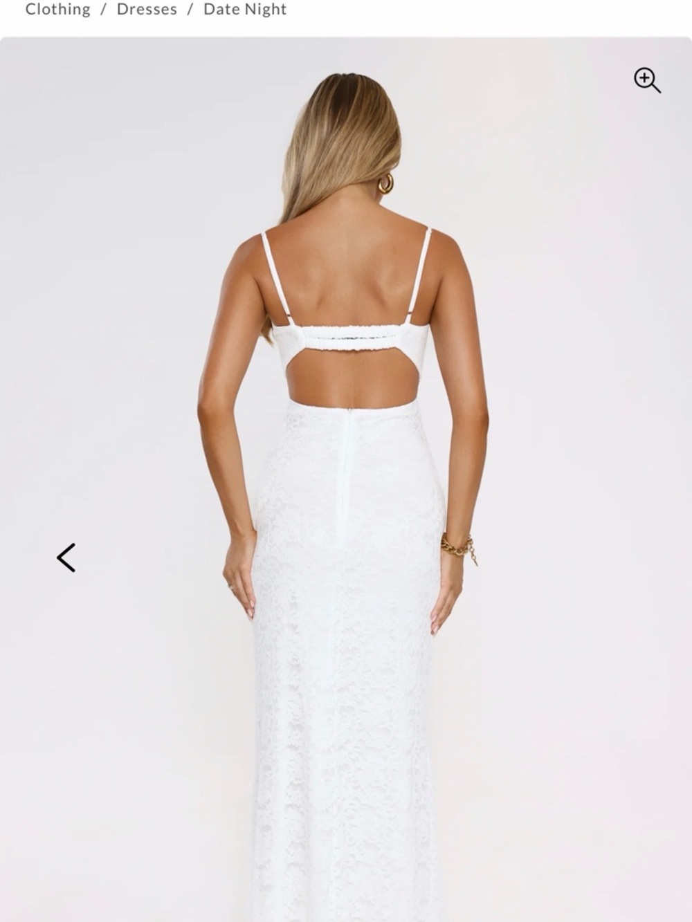 Hello Molly White Lace Maxi Dress (NWT) - Picture 2 of 9